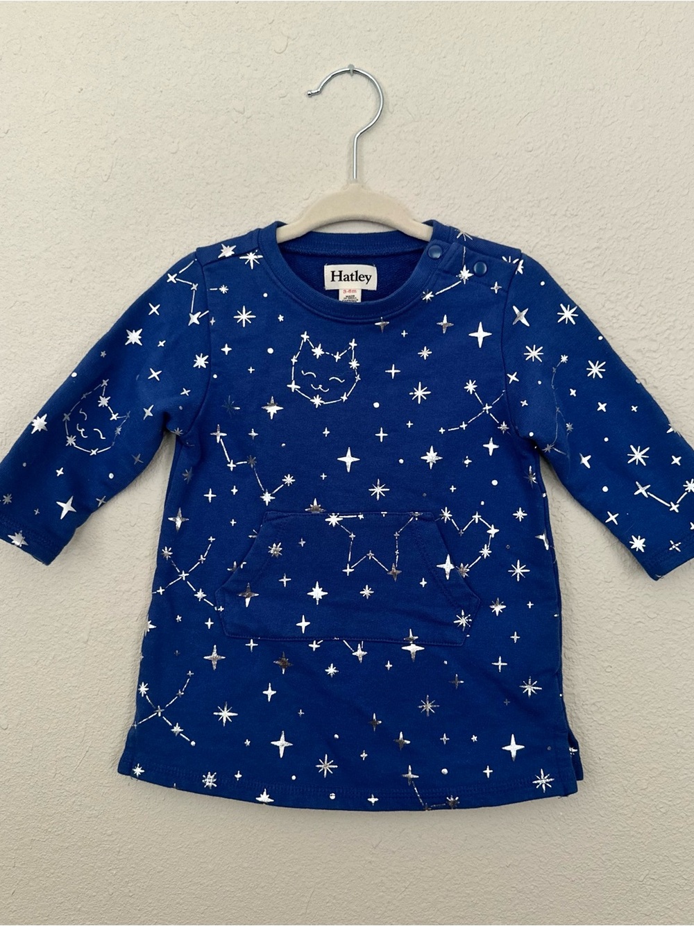 Hatley Blue Star & Constellation Sweater Play Dress